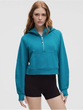 Lululemon Oversized Scuba Half Zip Hoodie Color: Hawaiian Blue Size: M/L